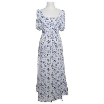 Klänning (Blå, Vit, Flerfärgad) från Shein Elastan, Polyester