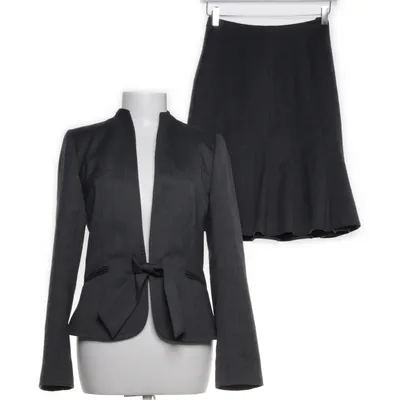 Mantelpak (Grijs) van Un Deux Trois Elastaan, Polyamide, Polyester, Wol