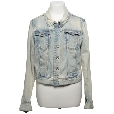 Veste en jean (Bleu) de Denim by Lindex Coton, Élasthane