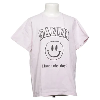 T-shirt (Roze) van Ganni Organisch katoen
