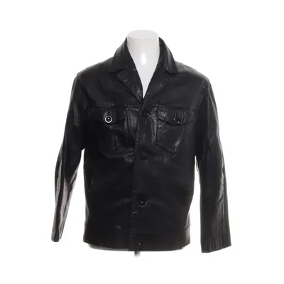 Leren jack (Zwart) Leer, Viscose