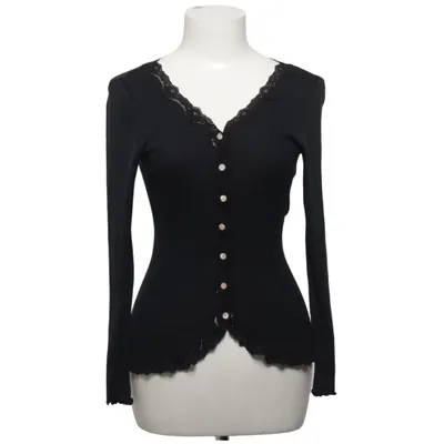 Cardigan (Sort) fra Rosemunde Bomuld, Silke
