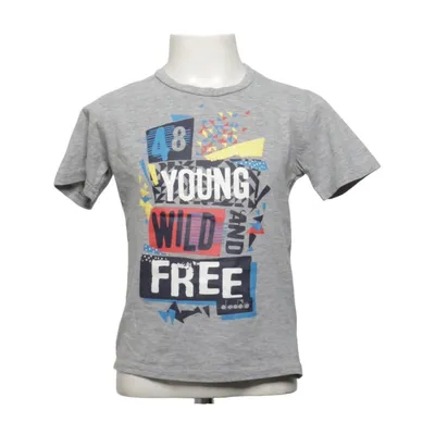 T-shirt (Gray, Multicolored) from Diadora Cotton, Viscose