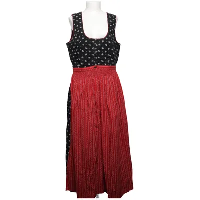 Dirndl (Rød, Sort, Hvid) fra Edel Herz Bomuld, Polyester