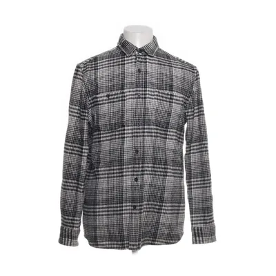 Flanellskjorta (Svart, Vit, Grå) från Topman Bomull