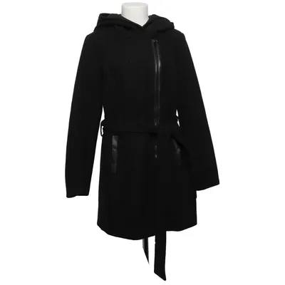 Coat (Black) from Atmosphere Polyester, Wool