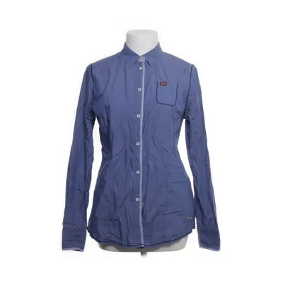 Shirt (Blauw) van Napapijri Viscose, Katoen, Elastaan