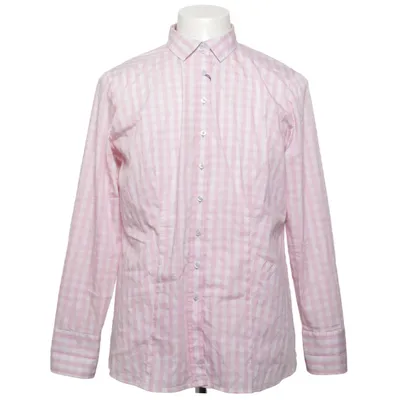 Shirt (Pink, White) from Eterna Cotton, Elastane, Polyamide