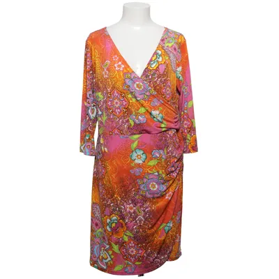 Kjole (Orange, Pink, Flerfarvet) fra Milano Italy Elastan, Polyester