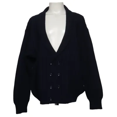 Strickjacke (Blau) von Création Stummer Acryl, Wolle