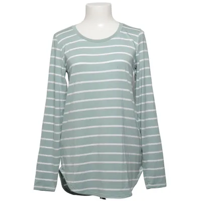 Långärmad t-shirt (Grön, Vit) från C by Bloomingdales Elastan, Modal