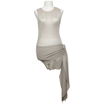 Strandkleid (Beige) von Boohoo Metallfaser, Polyester