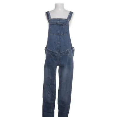 Hängselbyxor (Blå) från Mango Denim Bomull, Elastan