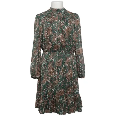 Jurk (Groen, Bruin, Wit) van Lola Liza Elastaan, Metallvezel, Polyester, Viscose