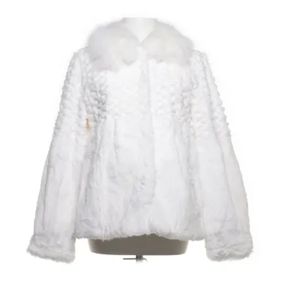 Pälsjacka (Vit) från Hollies Stockholm Rävpäls, Polyester, Kaninpäls