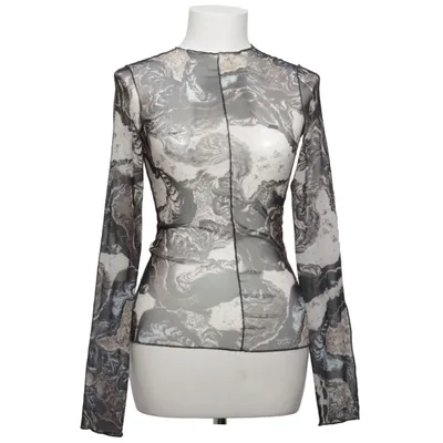 Blus (Svart, Beige) från Monki Elastan, Polyester