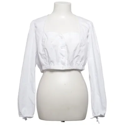Dirndlblus (Vit) från Alpentrachten Bomull, Polyester