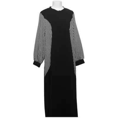 Maxi dress (Black, White) from Shein Curve Polyester