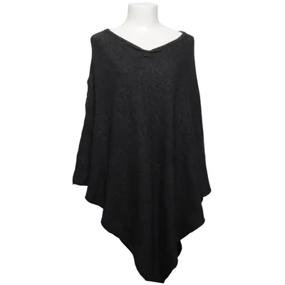 Poncho (Gris) de Tif Tiffy Cachemire, Laine de mouton, Nylon, Viscose