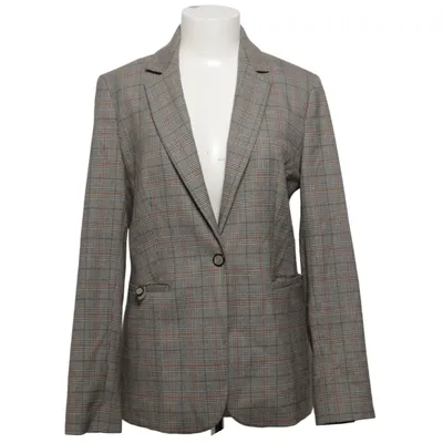 Blazer (Marron, Gris) de Promiss Élasthane, Polyester, Viscose