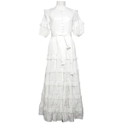 Maxikjole (Hvid) fra Sunfere Bomuld, Polyester