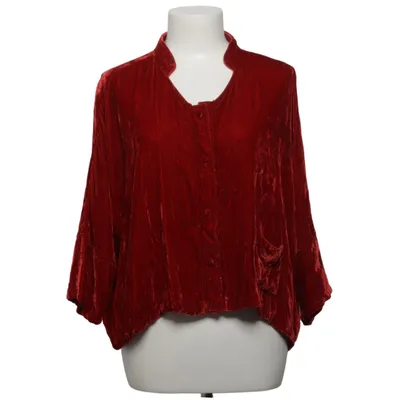 Cardigan (Rød) fra Uno Danmark Silke, Viscose