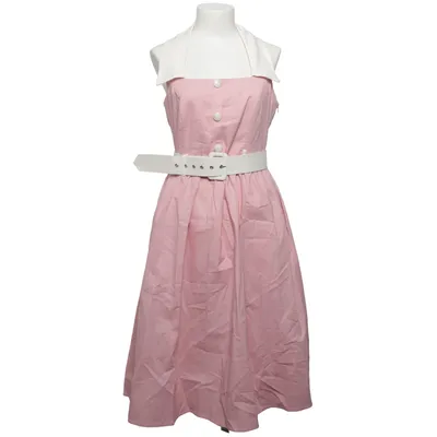Kjole (Pink, Hvid) fra Collectif Bomuld, Elastan