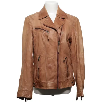 Leather jacket (Brown) from 7 eleven Polyester, Leather