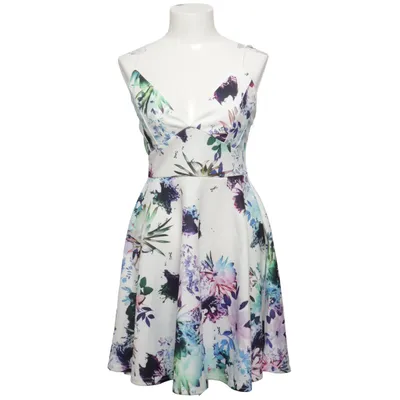 Kjole (Hvid, Flerfarvet) fra AX Paris Elastan, Polyester