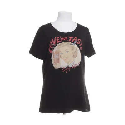T-shirt (Black) from Queen Kerosin Cotton, Elastane