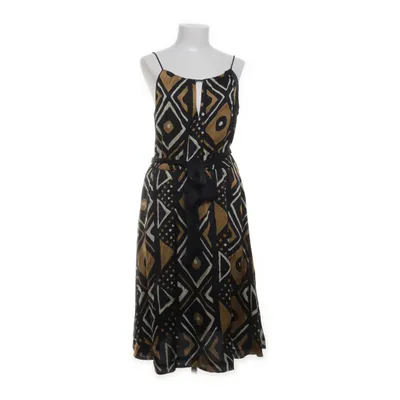 Klänning (Svart, Flerfärgad) från Massimo Dutti Woman Polyester, Silke