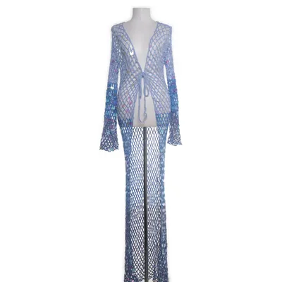 Beach dress (Blue) from Anewsta Elastane, Polyester