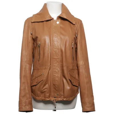 Läderjacka (Brun) från Massimo Dutti Skinn