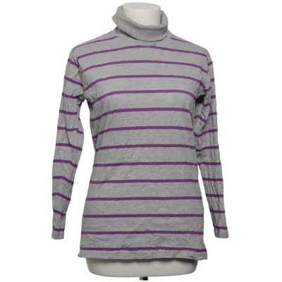 Rollkragenpullover (Grau, Lila) von Emily Baumwolle, Viskose