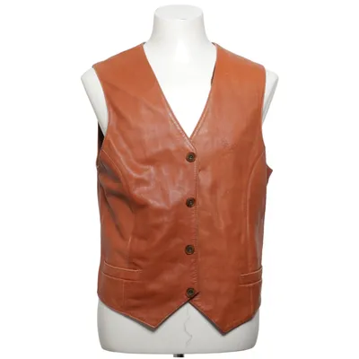 Gilet en cuir (Marron) de Pege Skinn