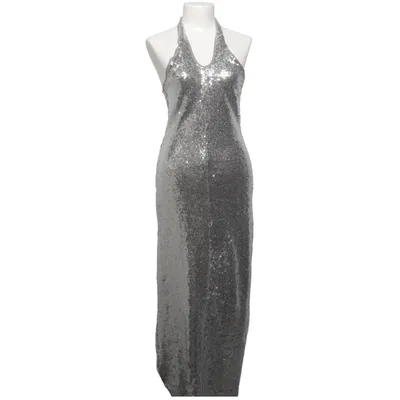 Evening gown (Silver) from Mango Elastane, Polyester