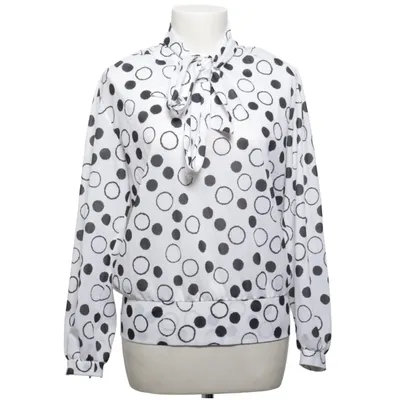 Pussy bow blouse (White, Black) from Bloch Design