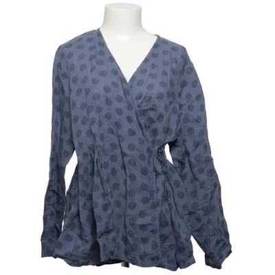 Wrap blouse (Blue) from Gudrun Sjödén Linen