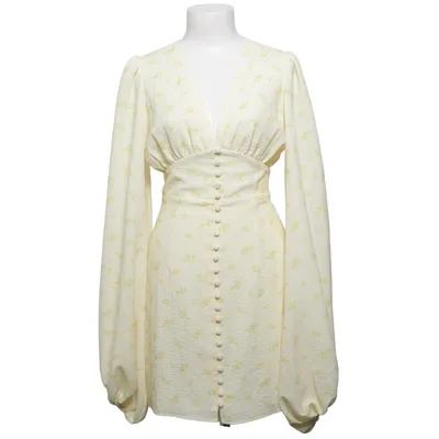 Dress (Yellow, White) from Adoore Elastane, Polyester