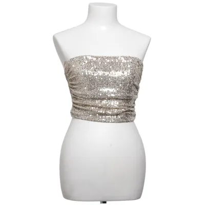 Stropløs BH (Sølv) fra Pull & Bear Elastan, Polyester