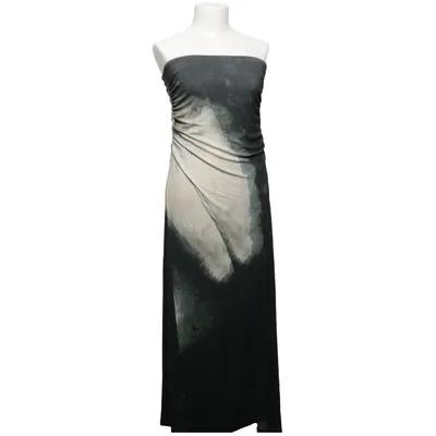Maxikjole (Grå, Grøn, Beige) fra NA-KD Art Elastan, Viscose