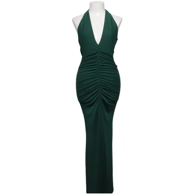 Maxikjole (Grøn) fra Zara Elastan, Polyester