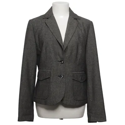 Blazer (Gray) from Avenue Foch Polyester, Viscose, Wool