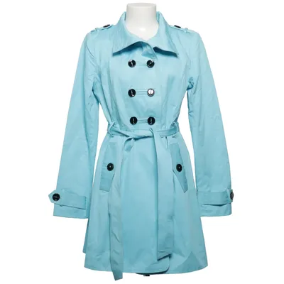 Trench coat (Blue) from Frime Cotton, Polyester
