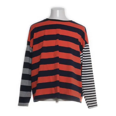 Langærmet t-shirt (Blå, Rød, Flerfarvet) fra Shein Bomuld, Polyester, Elastan