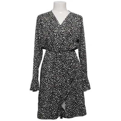 Wrap dress (Black, White) from F. Fashion Elastane, Polyester