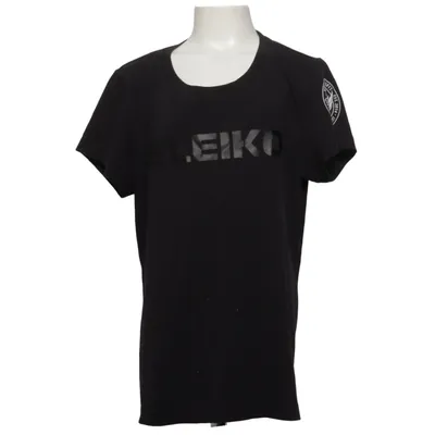 T-shirt (Sort) fra Eleiko Elastan, Økologisk bomuld, Genanvendt polyester