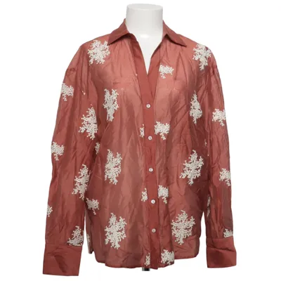 Shirt (Brown) from Mango Cotton, Polyamide, Tencel