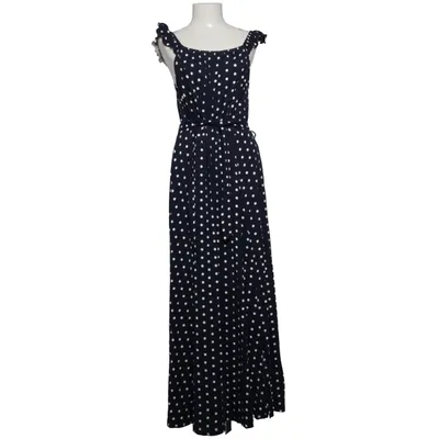 Robe longue (Bleu, Blanc) de Bonprix Élasthane, Viscose