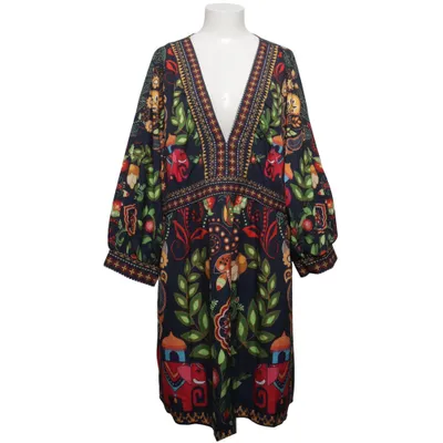 Jurk (Blauw, Meerkleurig) van Shein Curve Elastaan, Polyester
